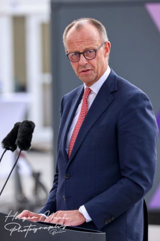 Friedrich Merz auch Joachim-Friedrich Martin Josef Merz, Bundeskanzler der Bundesrepublik Deutschland - Festakt 70 Jahre Deutschland in der NATO